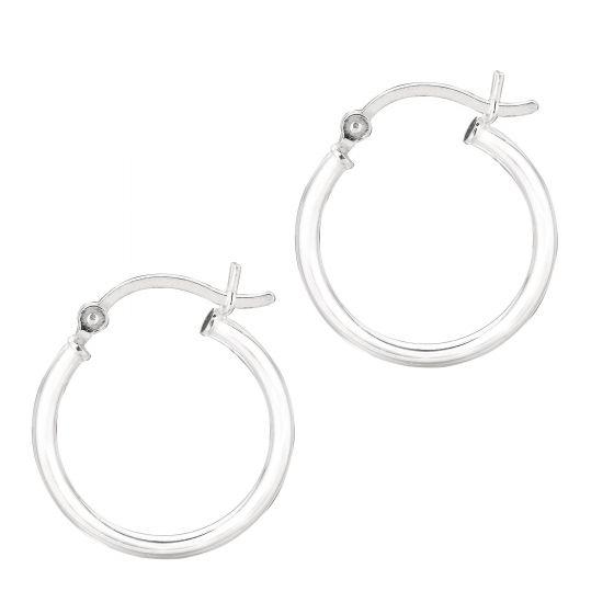 Sterling Silver Classic Tube Hoops
