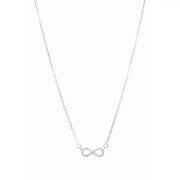 Mini Pave Infinity Sterling Silver Necklace