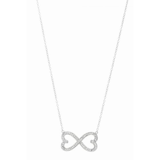 Infinite Love Double Heart Necklace