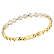 Swarovski Angelic Bracelet: Yellow Gold Tone