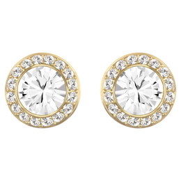 Swarovski Angelic Earrings: Gold