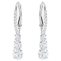 Swarovski Attract Trilogy Earrings: White