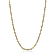 Italgem 3.5mm Stainless Steel Round Yellow Box Link Chain