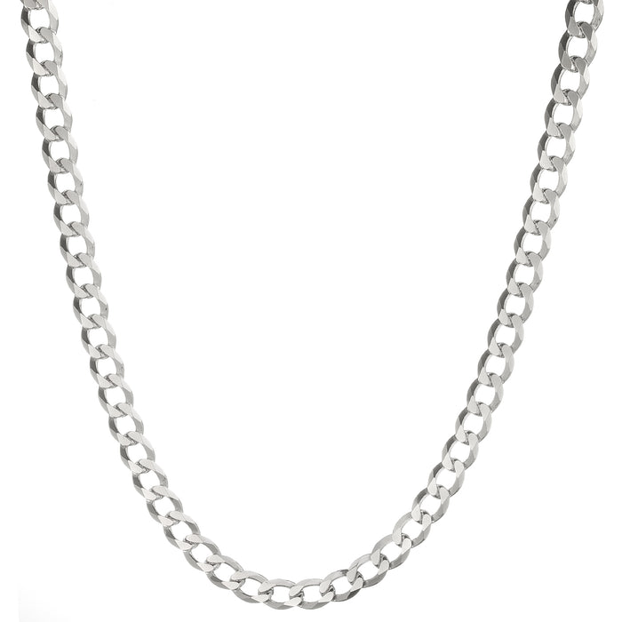 5.5mm Sterling Silver Flat Curb Chain