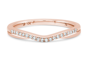 0.10CT Rose Gold Wedding Band