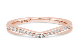 0.10CT Rose Gold Wedding Band