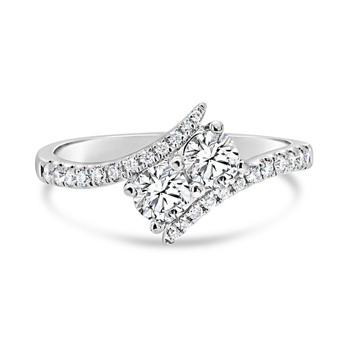 .70CTW Two Stone Engagement Ring