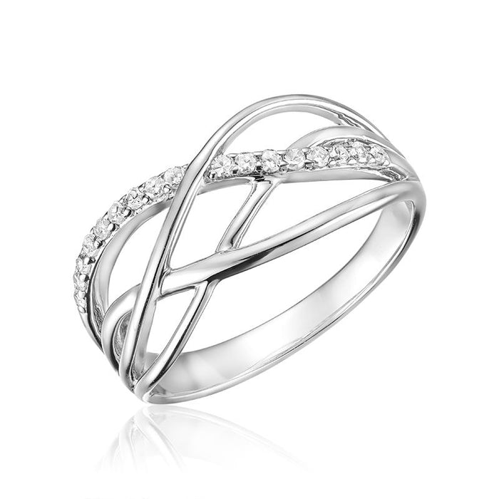 .15CT Split Waves Diamond Fashion Ring