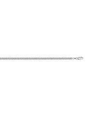 1.3mm 10KT White Gold Curb Chain