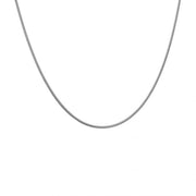 1.2mm Sterling Silver Octagon Snake Chain