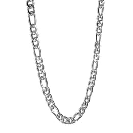 9.5mm Italgem Stainless Steel Men's Figaro Chain
