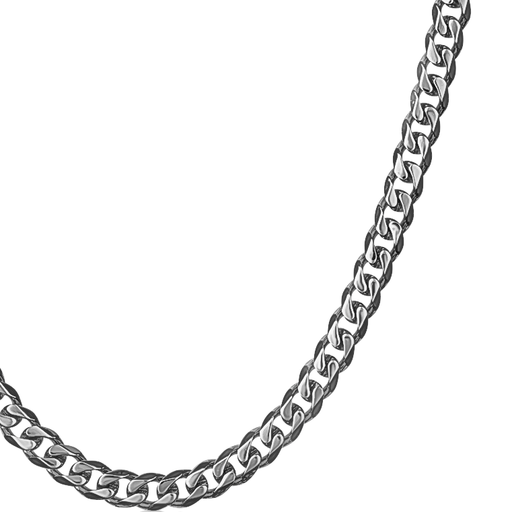 thumbnail image 2 of 4.2mm 316L Stainless Steel Round Snake Chain Link Necklace - 23.6 Inch - Silver/Gold/Black - Fashion Jewelry 2 of 5
