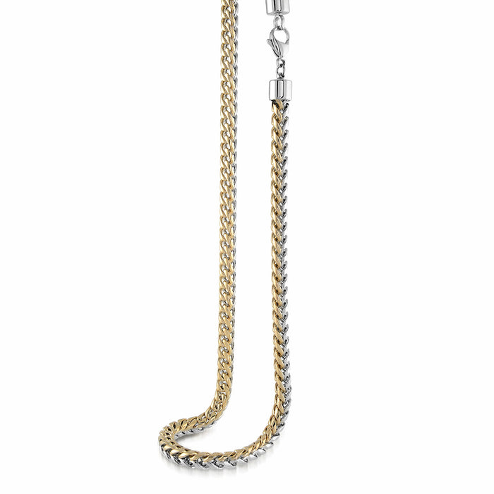 6mm Italgem Stainless Steel Two-Tone Franco Chain