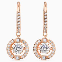 Swarovski Sparkling Dance Earrings: Rose Tone