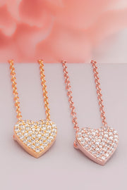 Sterling Silver Heart Pendant & Necklace