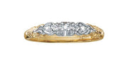 .05CT Wedding Band: Yellow Gold