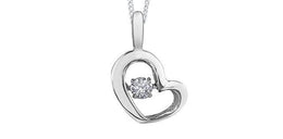 Petite Diamond Heart Necklace