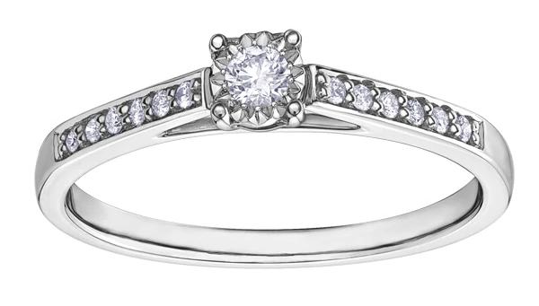 .13CT Round Diamond Engagement Ring