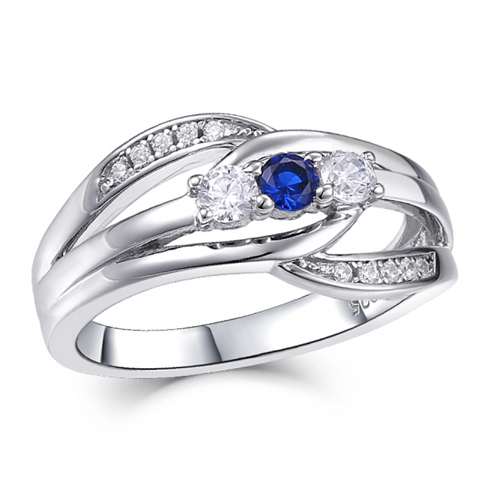 Entwined Family Ring- White Gold